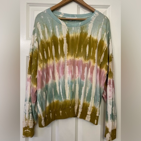 Young Fabulous & Broke Coraline Sweatshirt Tie Dye Size Medium - Picture 10 of 10